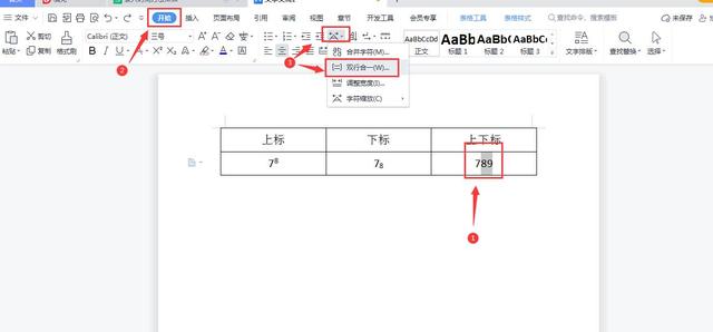 在WPS中如何为Word文档或者Excel表格中输入上标、下标及上下角标插图10