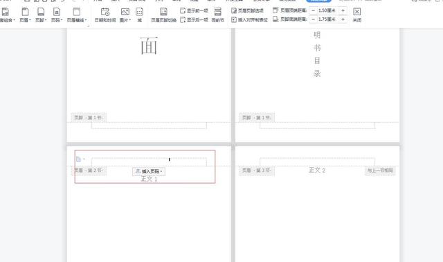 在WPS中如何设置word的页码不从第一页开始，从指定页开始插入插图2