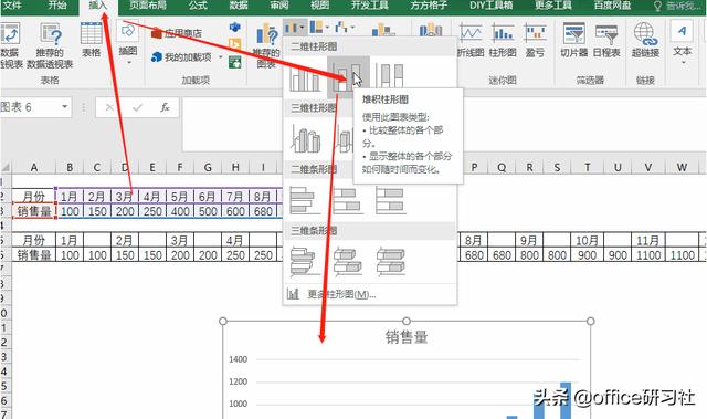 好看又实用！这个连体柱形图表太酷了吧插图10