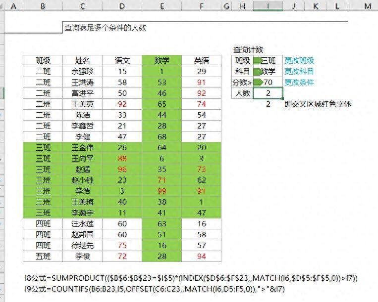 excel小技巧：umproduct+match函数多条件查询统计也很简单插图