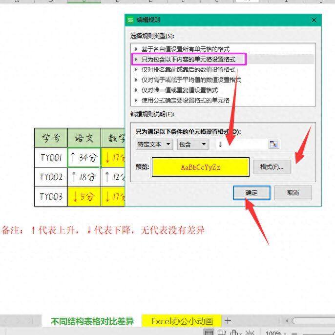 Excel快速对比差异：不同结构的表格插图10