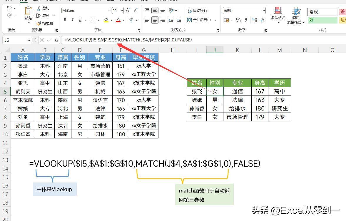 Xlookup真好用，同时查找多行多列，这个解决方法也太简单了！插图2