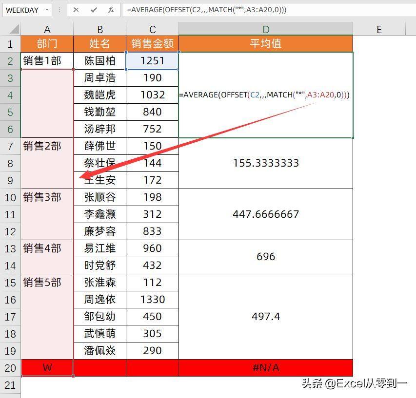 Excel合并单元格统计数据，只看这一篇就够了插图8