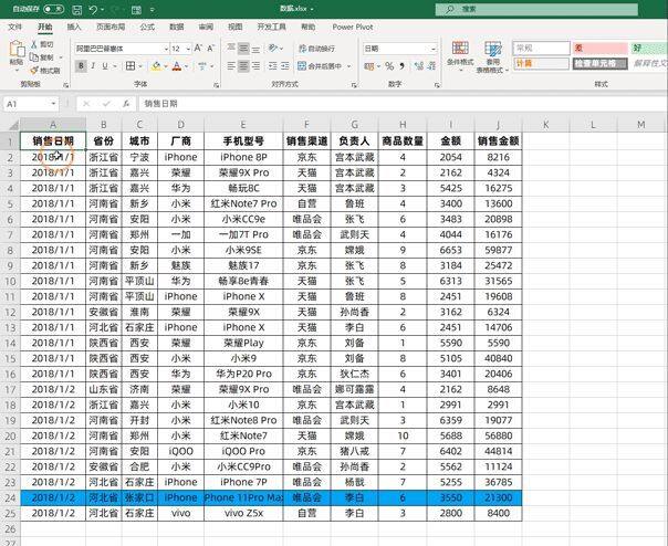 excel数据很多，看着累眼怎么办？可以制作聚光灯，突出显示数据插图4