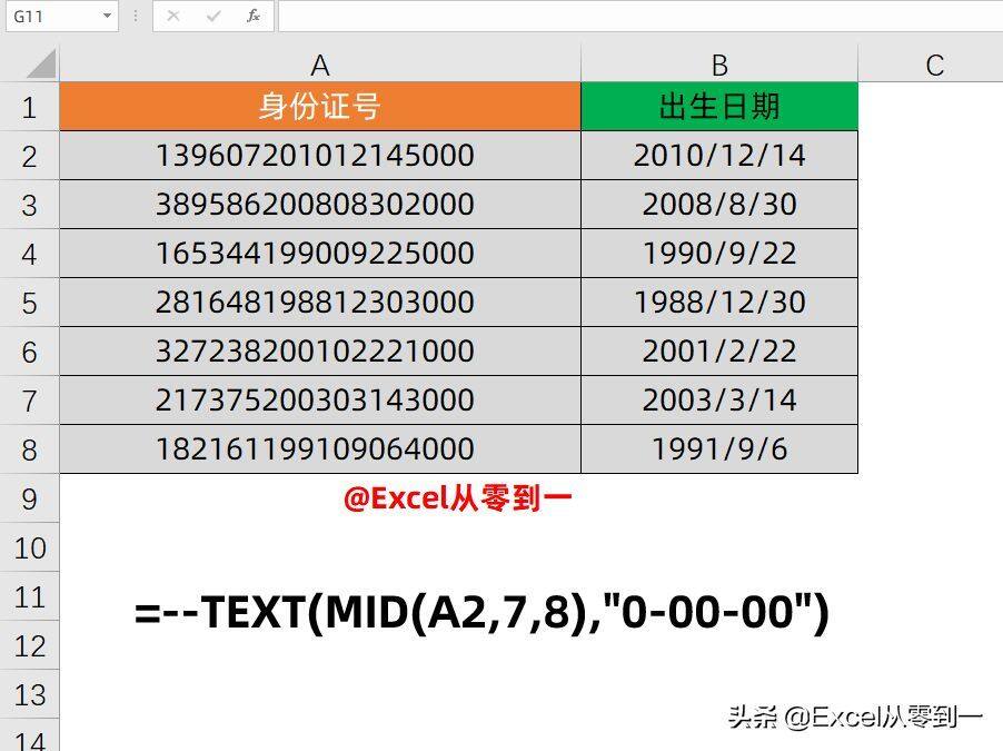 成为同事眼中的Excel大神，学会这10组公式就够了，收藏备用吧插图