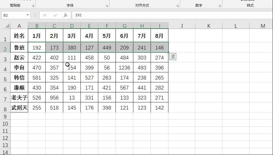 数据中有特定的值，excel会自动为整行填充颜色，不用逐行设置了插图4