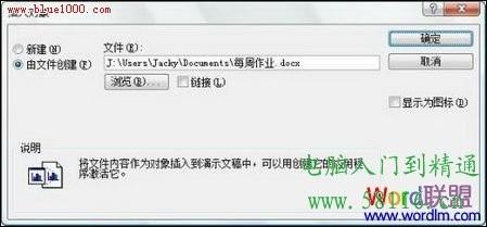 如何在PowerPoint2007中插入Word表插图