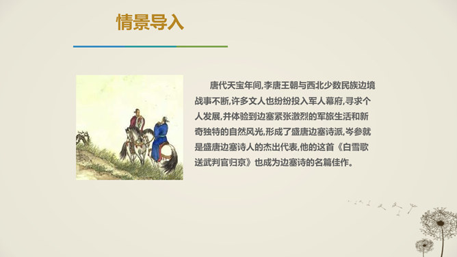 白雪歌送武判官归京PPT课件2插图2