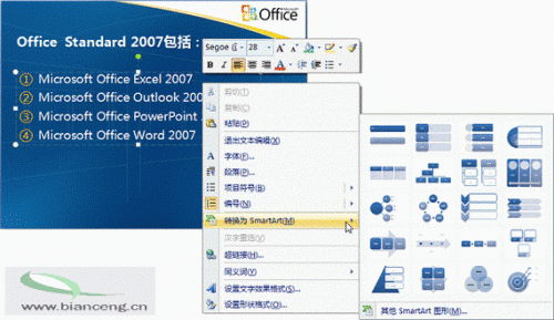 PowerPoint2007将列表文字变图形插图4