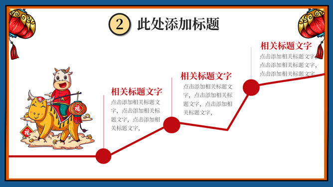 国潮风牛气冲天牛年春节PPT模板插图18