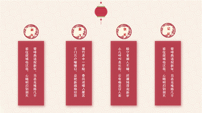 喜庆春节新年快乐PPT模板插图14