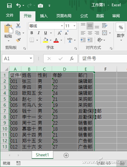 Excel列宽如何快速调整插图