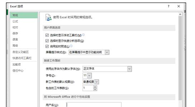 Excel2013默认字体如何设置?插图6