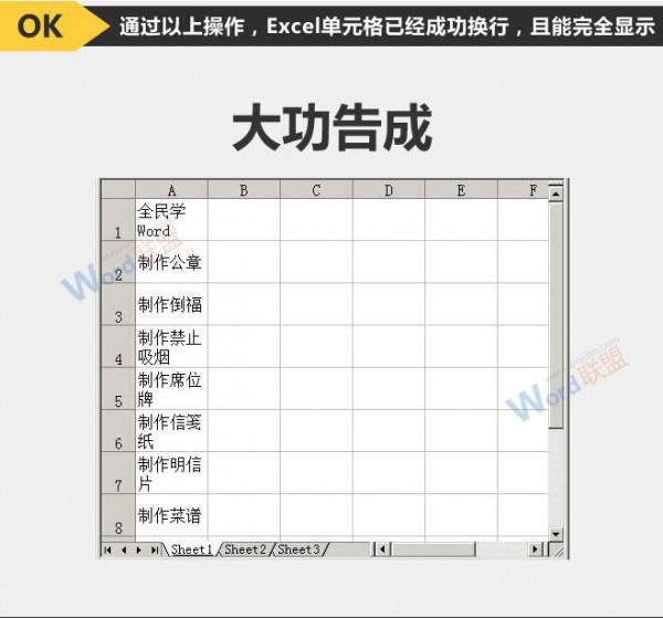 Excel2003单元格自动换行的方法插图8