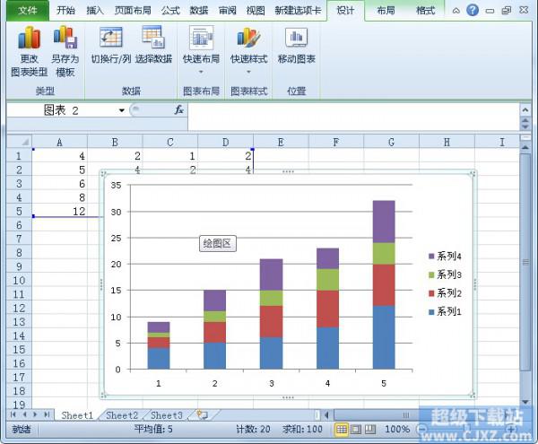 Excel2010如何快速修改图表数据?插图2