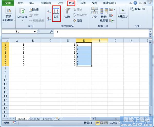 Excel2010如何按数字.字母.日期排序?插图4