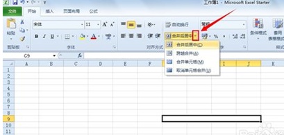 Excel2010怎么合并单元格插图4