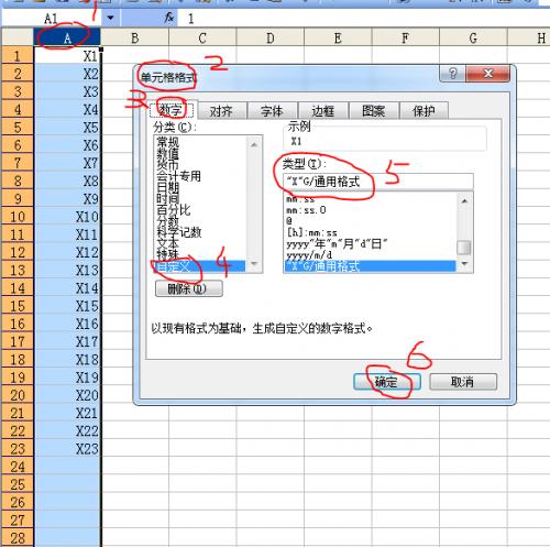 怎么在EXCEL表格中的数字前统一加一个字母?插图2