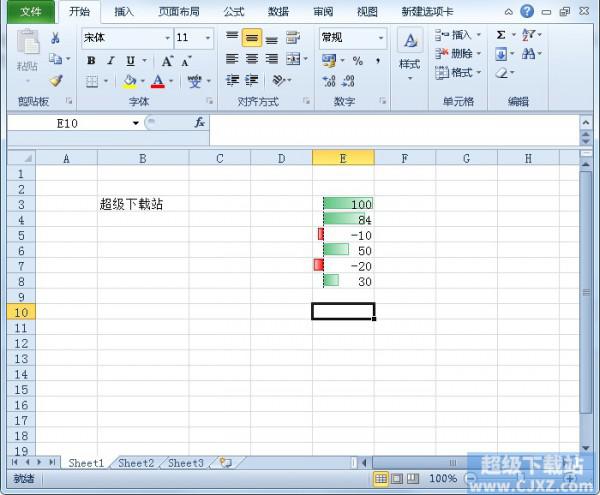 Excel2010如何绘制正负数据条?插图4