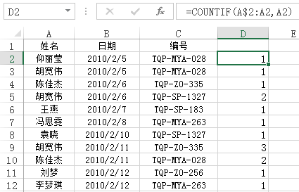 怎样在Excel中删除同列重复值所在的行插图6