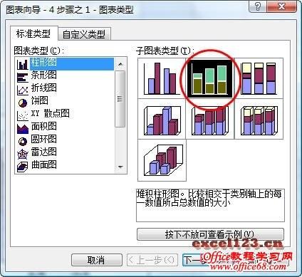 如何在Excel堆积柱形图中显示合计值?插图2