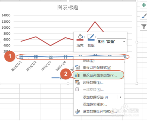 在 Excel 图表中如何使用两种类型图表?插图4